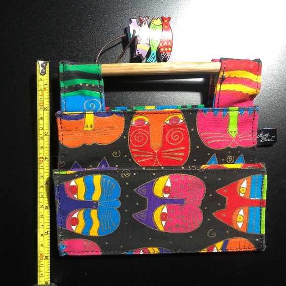 NWOT Very Rare Laurel Burch Multi Coloured Clutch (Sm) - Picture 16 of 17